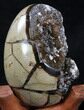 Septarian Dragon Egg Geode - Calcite & Barite #34705-2